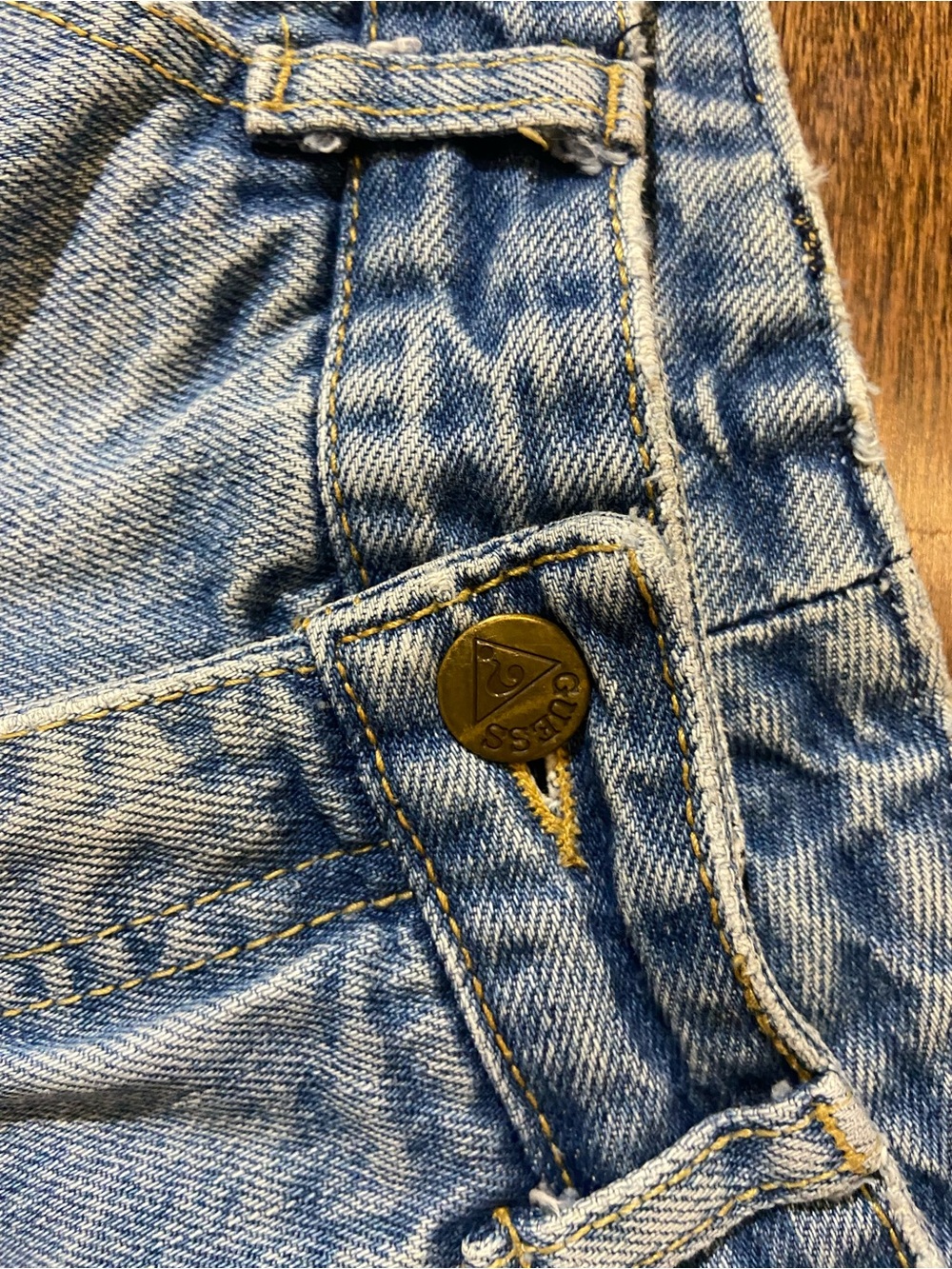 Vintage VTG 90s Guess high waist zip ankle Jeans SZ 24, - Picture 5 of 10